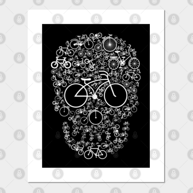 Bicycle skull - Bicycle Skull - Posters and Art Prints | TeePublic